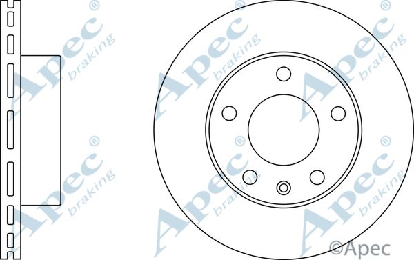 APEC BRAKING stabdžių diskas DSK2447